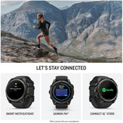 Garmin Fenix 9 51 mm Carbon gray DLC titanium w/Black Band +Essential Protection Bundle