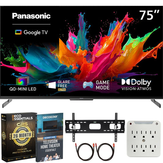 Panasonic 75" W85C 4K 60Hz QD-Mini LED Google TV (2026) w/ 26 Month Protection Bundle