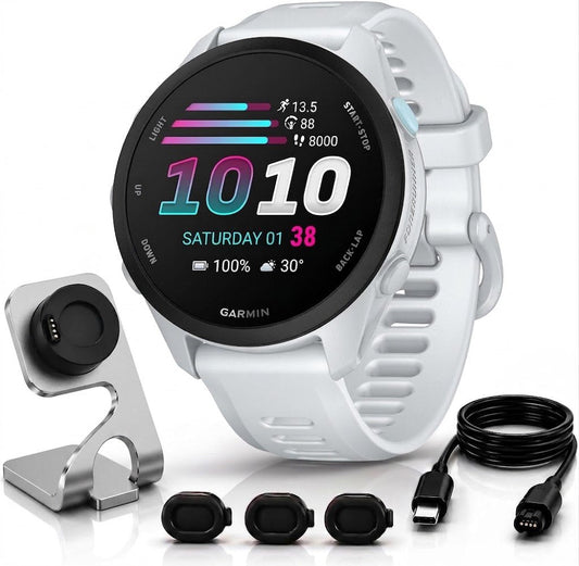 Garmin Forerunner 70 Whitestone with Charging Bundle