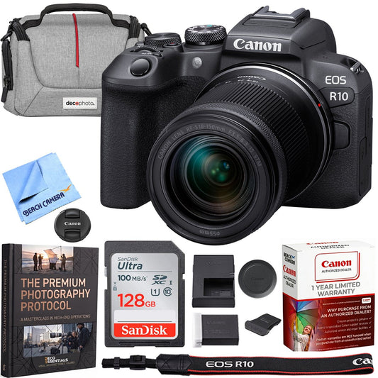 Canon EOS R10 Mirrorless Camera + RF-S 18-150MM IS STM Lens Premier Bundle