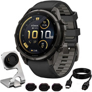 Garmin fenix 9 Pro inReach 47 mm DLC Titanium with Gray Band + Essential Bundle