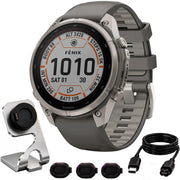 Garmin fenix 9 Pro inReach, Solar, 47mm Titanium + Essential Protection Bundle