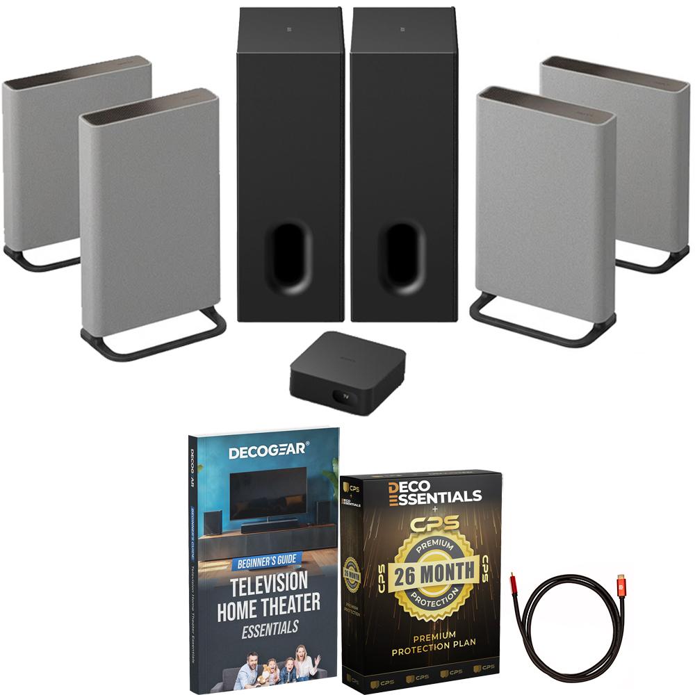 Sony  BRAVIA Theater Quad w/ 16 total speakers + 2x SA-SW7 Subwoofer + Warranty Pack