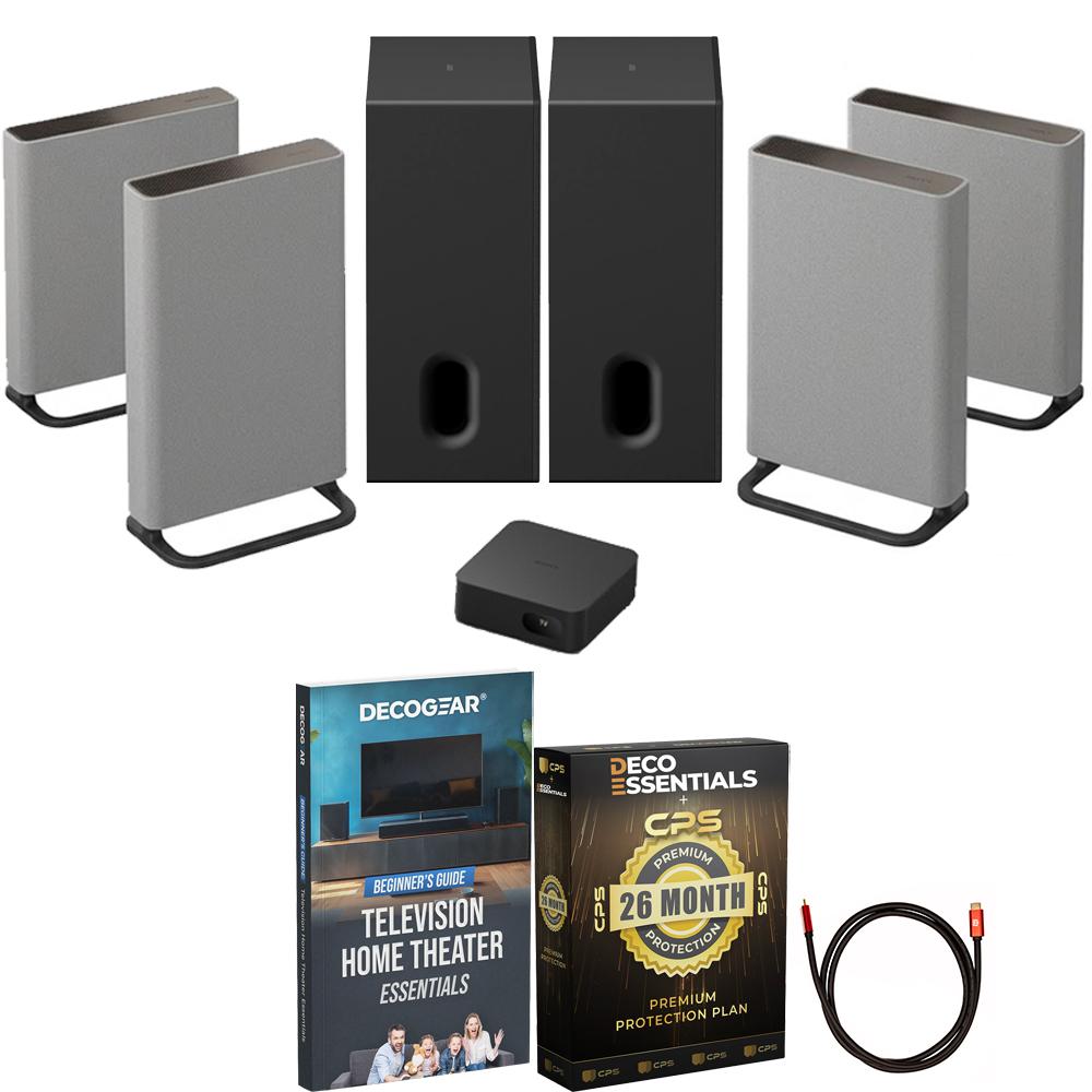 Sony  BRAVIA Theater Quad w/ 16 total speakers + 2x SA-SW8 Subwoofer + Warranty Pack