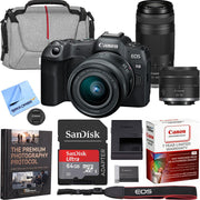 Canon EOS R8 Mirrorless Camera with 2 Lens Kit 24-50mm + 75-300mm Premier Bundle