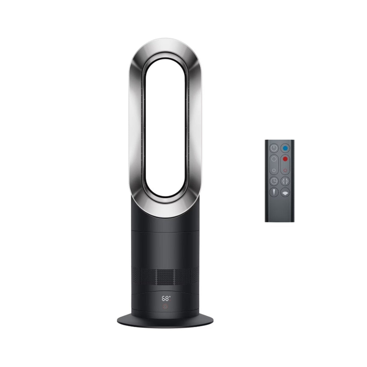 Dyson Hot+Cool Jet Focus fan heater AM09 (Satin Black/Nickel), Large - Refurbished