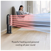 Dyson Hot+Cool Jet Focus fan heater AM09 (Satin Black/Nickel), Large - Refurbished