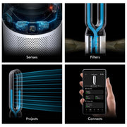 Dyson TP11 Purifier Cool PC1, HEPA Air Purifier Tower Fan, White - Refurbished