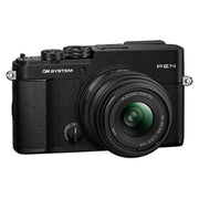 OM SYSTEM PEN Mirrorless Camera with 14-42mm III Lens (Black)