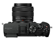 OM SYSTEM PEN Mirrorless Camera with 14-42mm III and 40-150mm R Lenses (Black)
