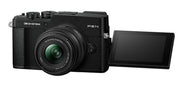 OM SYSTEM PEN Mirrorless Camera with 14-42mm III and 40-150mm R Lenses (Black)