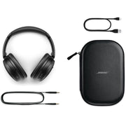 Bose QuietComfort Wireless Over-Ear BT Headphones Black + Extra Earpads + Guide