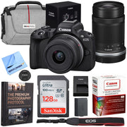 Canon EOS R50 V Mirrorless Camera w/ RF S14-30mm + RF-S 55-210mm Lens Premier Bundle