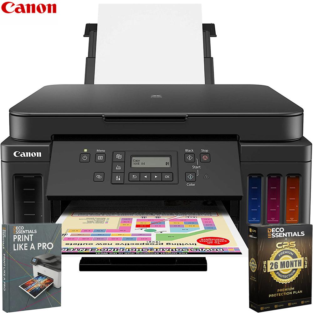 Canon PIXMA G6020 Wireless MegaTank All-in-One Printer with 26 Month and Guide