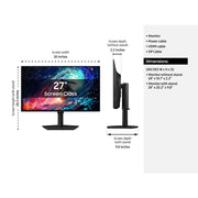 Samsung 27" Odyssey OLED G6 G61SH QHD 240Hz Gaming Monitor, Black (LS27HG612SNXZA)