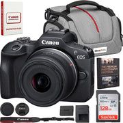 Canon EOS R100 Mirrorless Camera + RF-S18-45mm F4.5-6.3 Lens+128GB Memory Bundle
