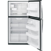 GE 33-inch, 21.2 cu. ft. Top Freezer Refrigerator with Ice Maker GIE21GSHSS