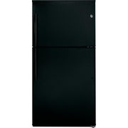 GE 33-inch, 21.2 cu. ft. Top Freezer Refrigerator with Ice Maker GIE21GTHBB