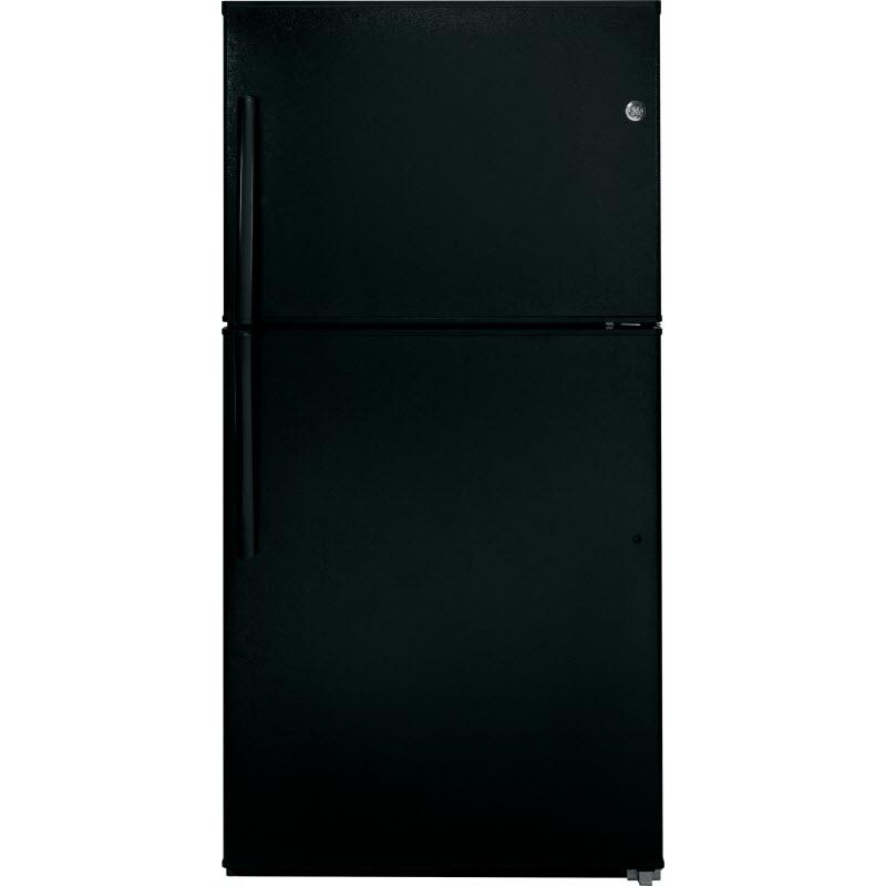 GE 33-inch, 21.2 cu. ft. Top Freezer Refrigerator with Ice Maker GIE21GTHBB