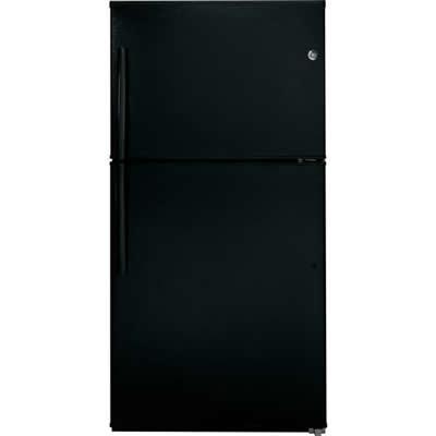 GE 33-inch, 21.2 cu. ft. Top Freezer Refrigerator GTE21GTHBB