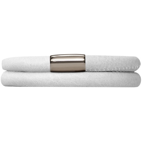 Endless Jewelry Double Wrap Leather Bracelet - White