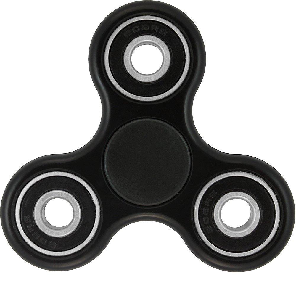 General Brand Fidget Spinner 3-Edge Tri-Spinner Hand Toy - Black