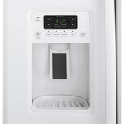 GE 36-inch, 21.9 cu. ft. Counter-Depth Side-by-Side Refrigerator with Ice and Water GZS22DGJWW