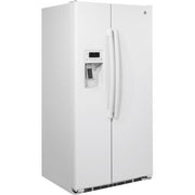 GE 36-inch, 21.9 cu. ft. Counter-Depth Side-by-Side Refrigerator with Ice and Water GZS22DGJWW