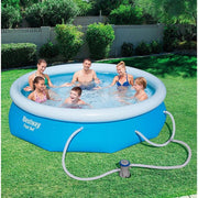 Bestway Fast Set 10' x 30" Round Inflatable Pool Set with Filter Pump