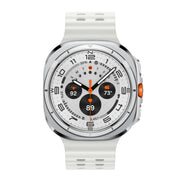 Samsung Galaxy Ultra Watch Titanium Case Smartwatch with White Band - LTE (2024)