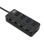 Adesso AUH-3040 4-Port USB Hub - Black