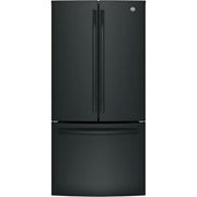 GE 33-inch, 24.8 cu. ft. French 3-Door Refrigerator with Ice and Water GNE25JGKBB