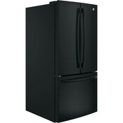 GE 33-inch, 24.8 cu. ft. French 3-Door Refrigerator with Ice and Water GNE25JGKBB