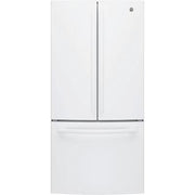 GE 33-inch, 24.8 cu. ft. French 3-Door Refrigerator with Ice and Water GNE25JGKWW