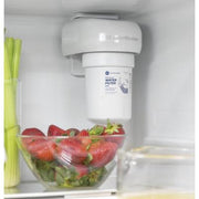 GE 33-inch, 24.8 cu. ft. French 3-Door Refrigerator with Ice and Water GNE25JGKWW