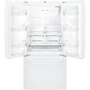 GE 33-inch, 24.8 cu. ft. French 3-Door Refrigerator with Ice and Water GNE25JGKWW