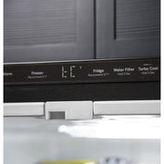GE 33-inch, 24.8 cu. ft. French 3-Door Refrigerator with Ice and Water GNE25JGKWW