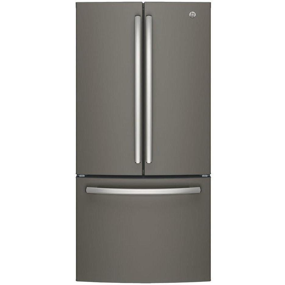 GE 33-inch, 24.8 cu. ft. French 3-Door Refrigerator with Internal Water Dispenser GNE25JMKES
