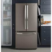 GE 33-inch, 24.8 cu. ft. French 3-Door Refrigerator with Internal Water Dispenser GNE25JMKES