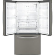 GE 33-inch, 24.8 cu. ft. French 3-Door Refrigerator with Internal Water Dispenser GNE25JMKES