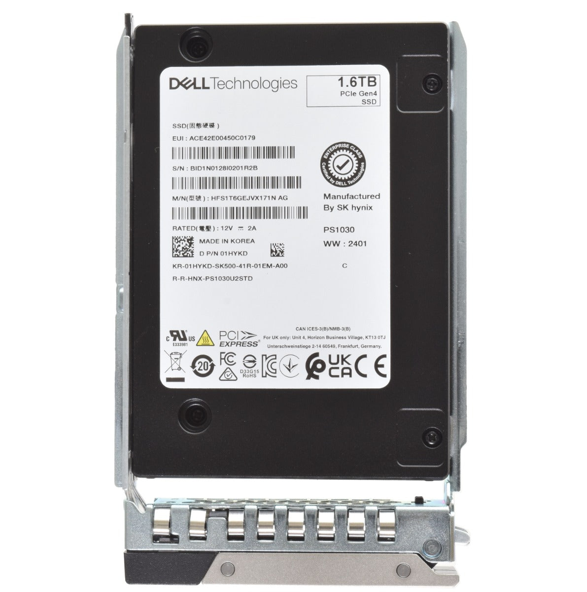 Dell 1HYKD (Sk Hynix HFS1T6GEJVX171N) 1.6 TB Internal Solid State