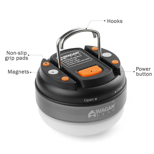 Wagan LED Brite-Nite Dome Lantern Flashlight for Camping, Hiking and Emergencies