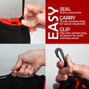 Deco Photo Large Neoprene Lens Bag Protective Sleeve Water & Scratch Resistant Pouch Case