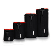 Deco Photo 4 Pack Neoprene Lens Bag Protective Sleeve Water & Scratch Resistant Pouch Case