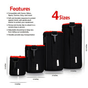 Deco Photo 4 Pack Neoprene Lens Bag Protective Sleeve Water & Scratch Resistant Pouch Case