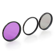 Deco Gear 58mm 3 Piece Pro Level Lens Filter Kit - UV, FLD, Polarizer - FK58MM