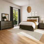 Canterbury Queen Bedroom Set (4-Piece) by Elements - Gray