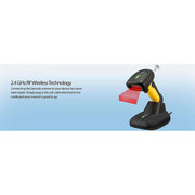 Adesso NuScan 5200TR 2.4GHz RF Wireless Antimicrobial and Waterproof 2D Barcode Scanne