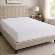 PureCare StainGuard Cotton Terry Waterproof Queen Size Mattress Protector - White