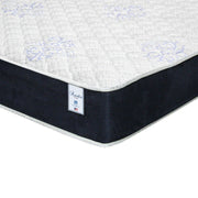 SilverRest Amelia 11" Firm King Size Mattress - White/Blue
